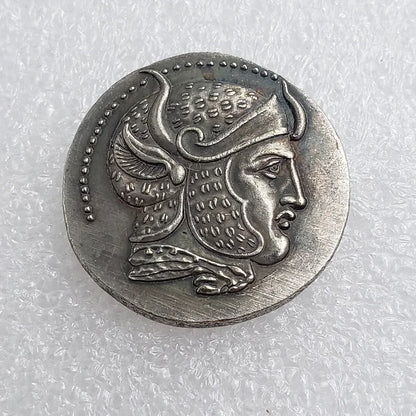 Seleukid Kingdom Silver Tetradrachm Replica – Seleukos I Nikator (Panther-Skin Helmet Type, c. 305–295 BC)