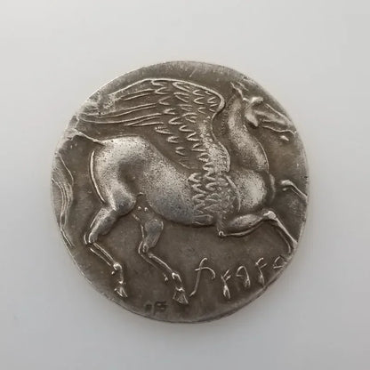 Siculo-Punic Decadrachm Replica – Goddess with Barley Wreath & Pegasus (c. 264–241 BC)