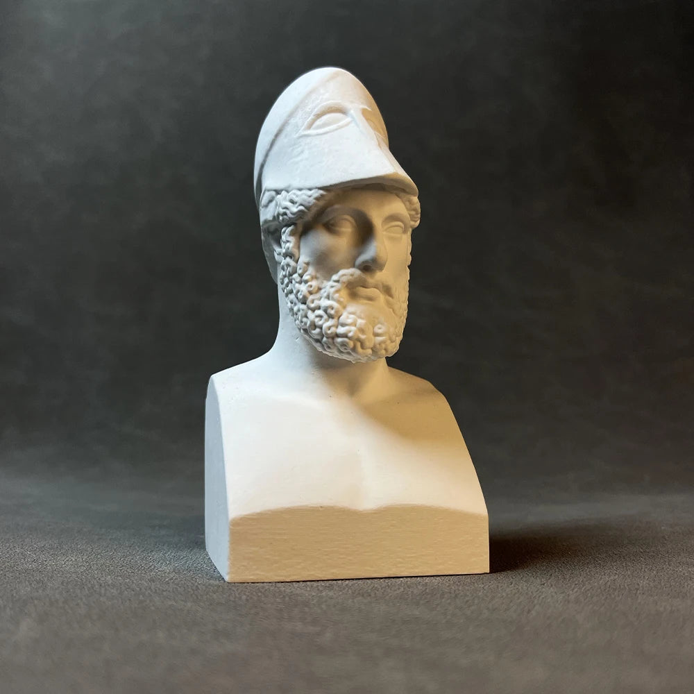 Bust of Pericles – Plaster Reproduction after Kresilas (Roman Copies, 5th c. BC Original)