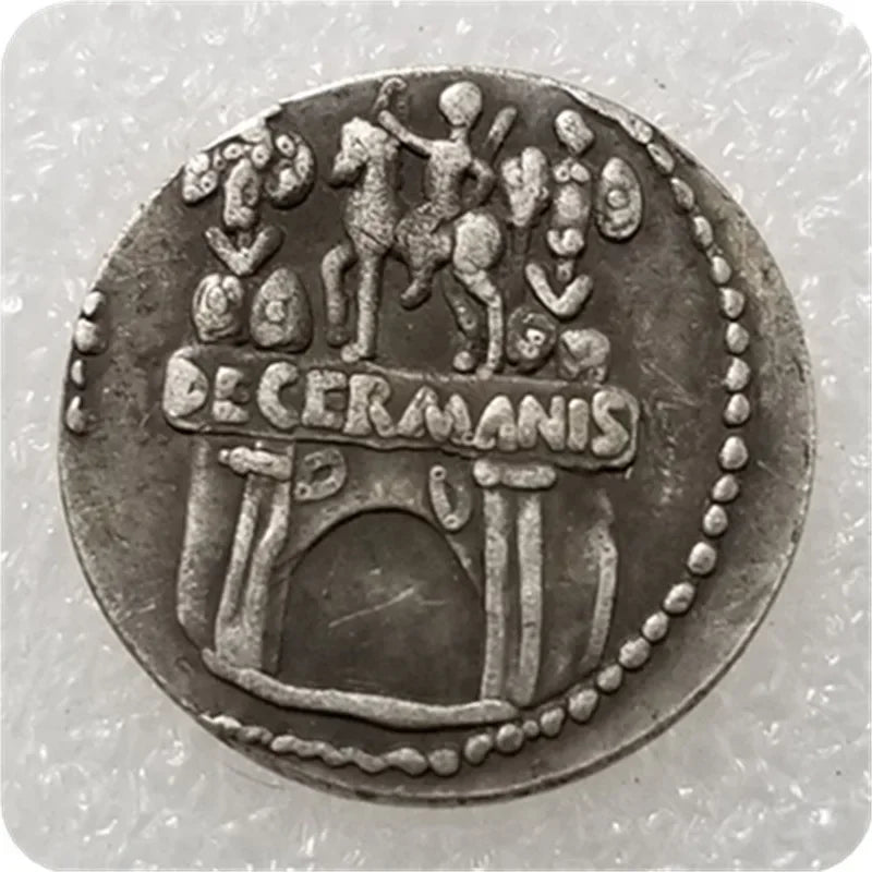 Roman Denarius – Claudius “DE GERMANIS” Victory Arch – Replica (41–54 CE)