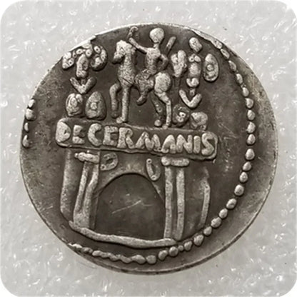 Roman Denarius – Claudius “DE GERMANIS” Victory Arch – Replica (41–54 CE)