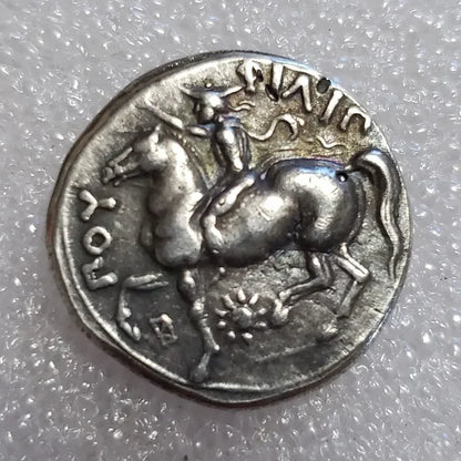 Macedonian Tetradrachm – Philip II Zeus & Horseman – Replica (c. 354–348 BCE)