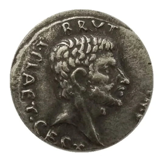 Republic Denarius – EID MAR (Brutus with Beard) – Replica (42 BCE)