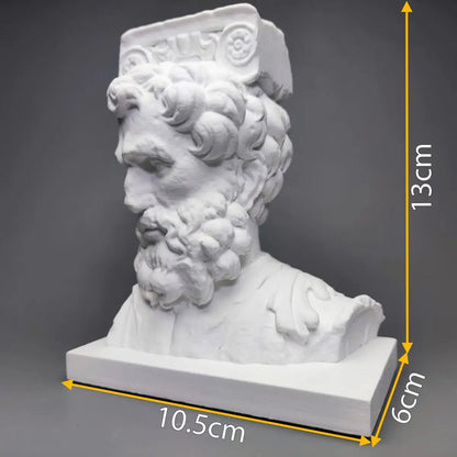 Head of a Man – Plaster Reproduction after a Sculpture in the Musée des Augustins