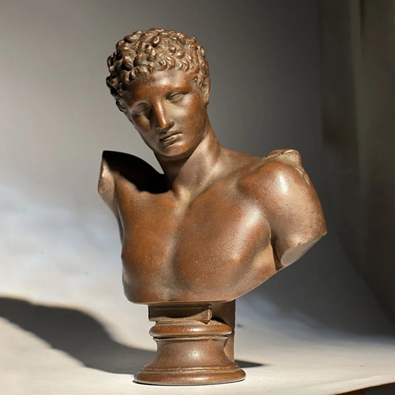 Hermes Bust – Stone Reproduction after Praxiteles (Archaeological Museum of Olympia)