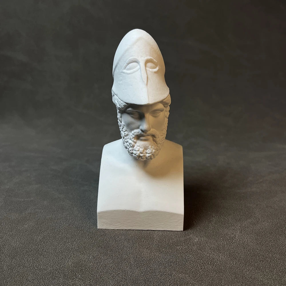 Bust of Pericles – Plaster Reproduction after Kresilas (Roman Copies, 5th c. BC Original)