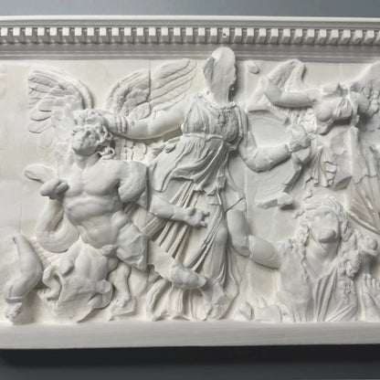 Pergamon Altar Relief Replica – Athena, Alkyoneus & Nike (c. 2nd Century BC)