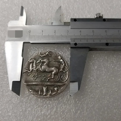 Syracuse Tetradrachm Replica (c. 415–400 BC) – Quadriga & Arethusa