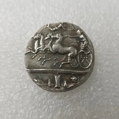 Syracuse Tetradrachm Replica (c. 415–400 BC) – Quadriga & Arethusa