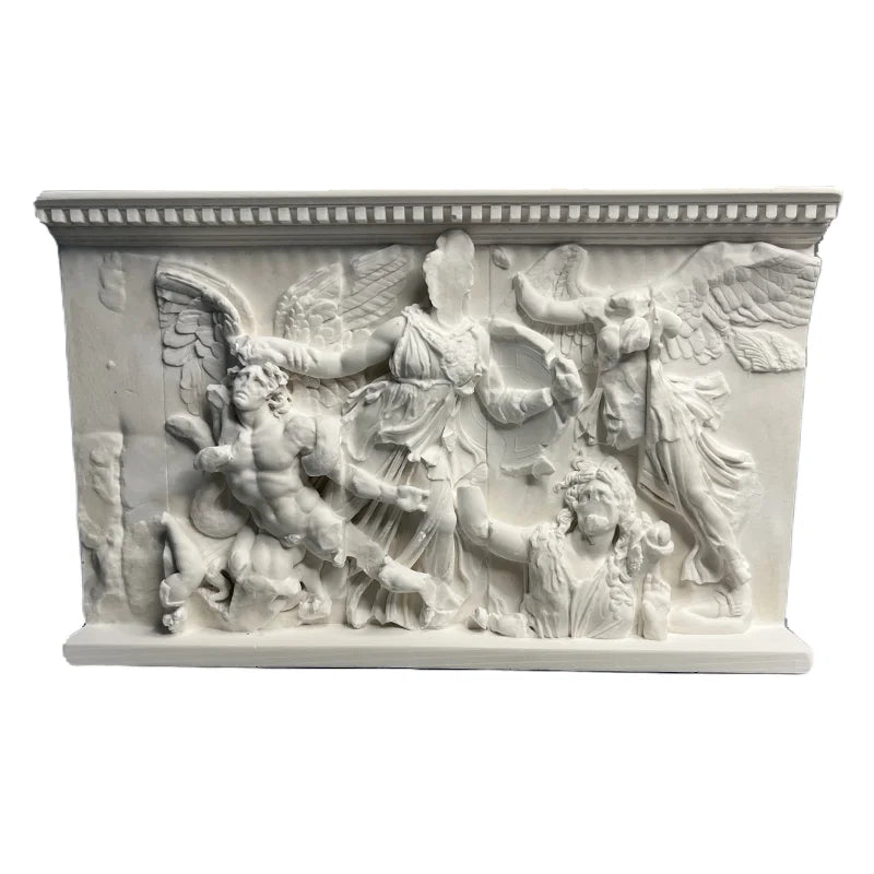 Pergamon Altar Relief Replica – Athena, Alkyoneus & Nike (c. 2nd Century BC)