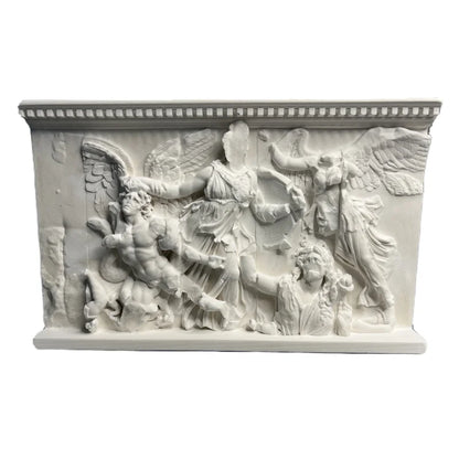 Pergamon Altar Relief Replica – Athena, Alkyoneus & Nike (c. 2nd Century BC)